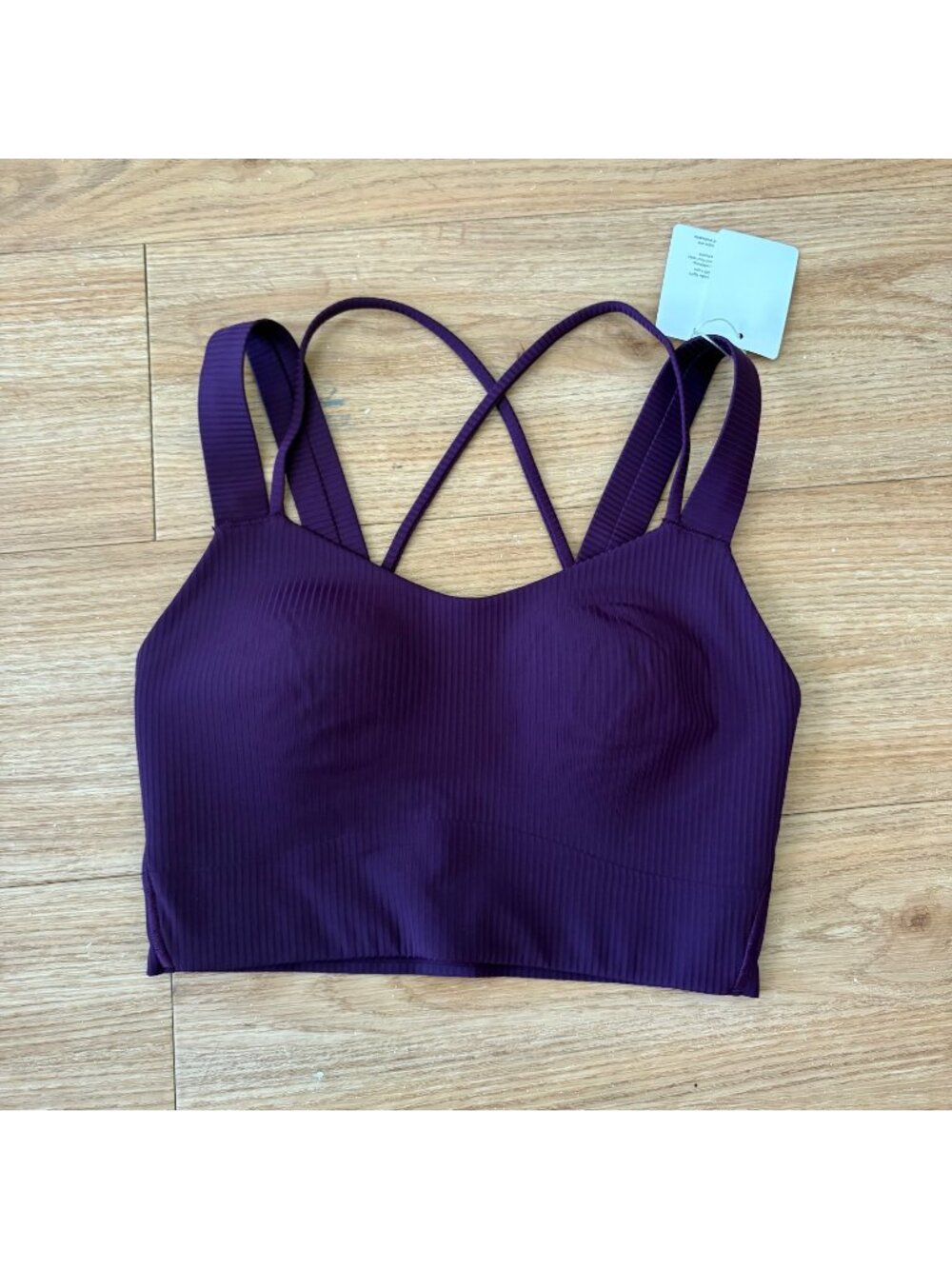 Lululemon Athletic Like A Cloud LL Sports Bra Ribbed D/DD Magenta NWT Size 2